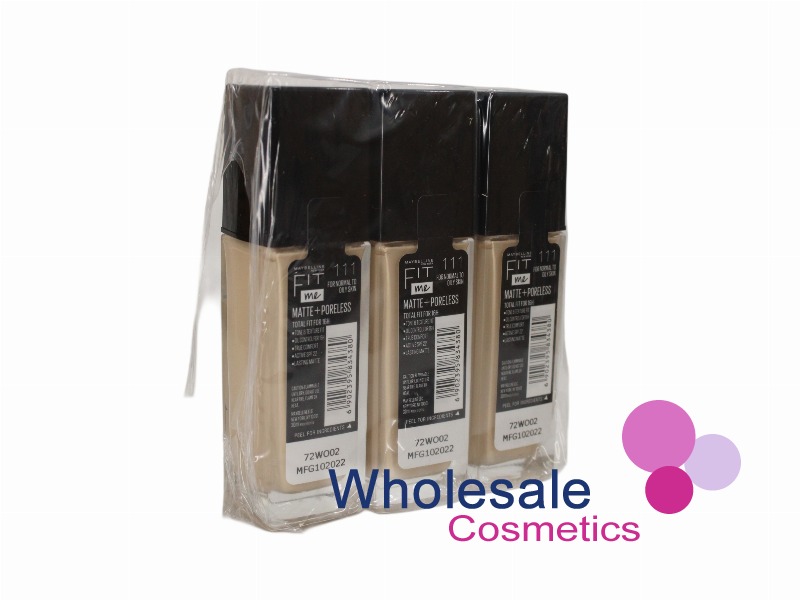 6 x Maybelline Matte And Poreless Foundation - 111
